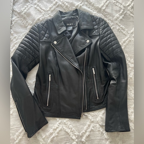DKNY - Leather Jacket size XS - Picture 7 of 9